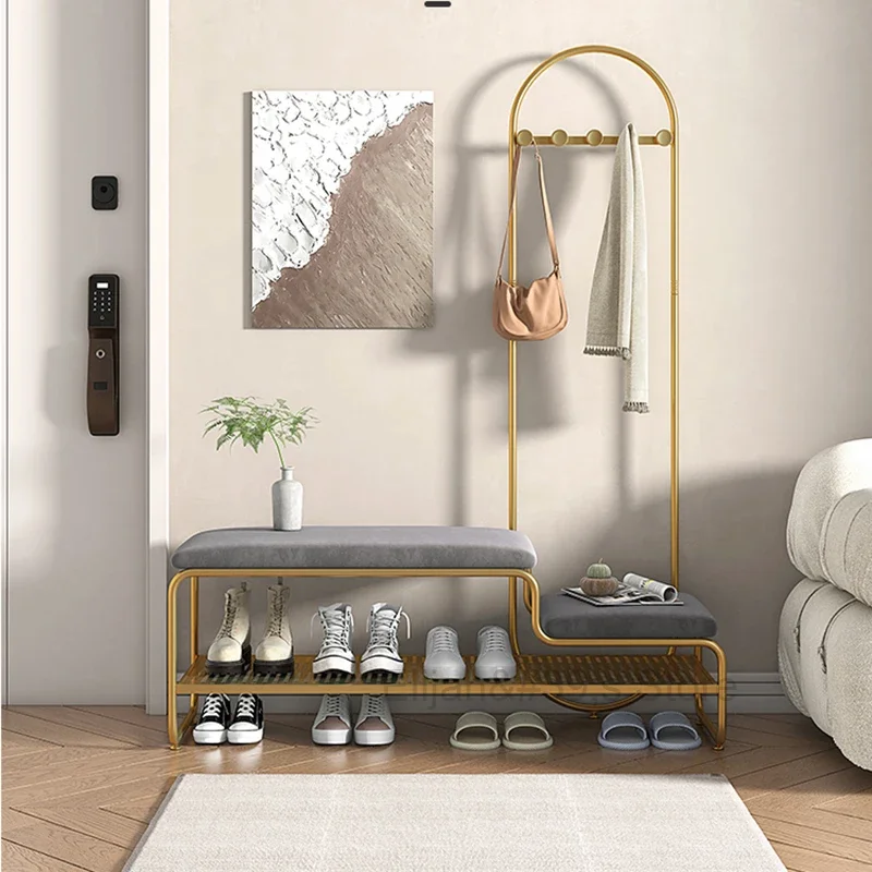 Luxury Clothing Rack Schedari Shelf Stand Clothing Rail Corner Space Saving Sideboards Ropero Armables Entrance Hall Furniture