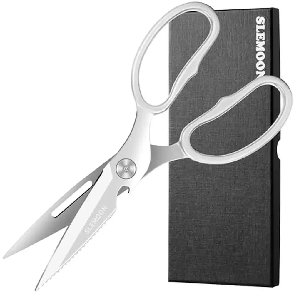 

Heavy Duty Kitchen Poultry Shears Food 3Cr14 Stainless Steel Sharp Blades All Purpose Dismembering Seafood Ergonomic Slip