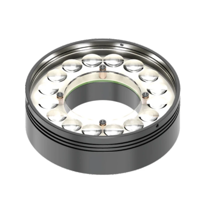 Lampu LED Industri SMD yang Dapat Diredupkan, Lampu Visi Mesin, Lampu Cincin Sudut Tinggi yang Dapat Disesuaikan Diameter 70/40mm