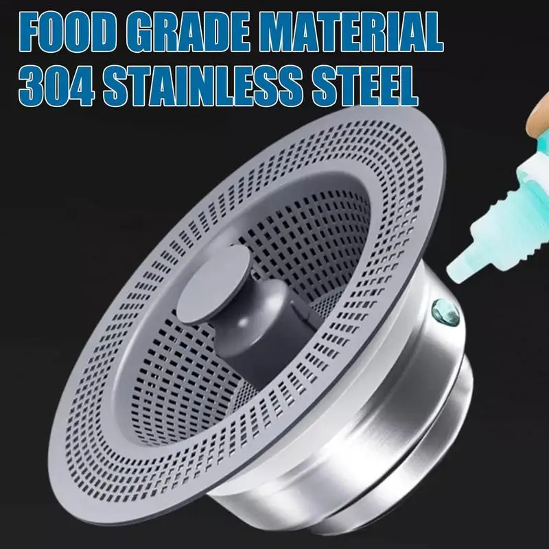 Kitchen Sink Drain Strainer Anti-Clogging Kitchen Sink Strainer Basket Filter Pop Up Kitchen Sink Stopper Fast Drainage supply