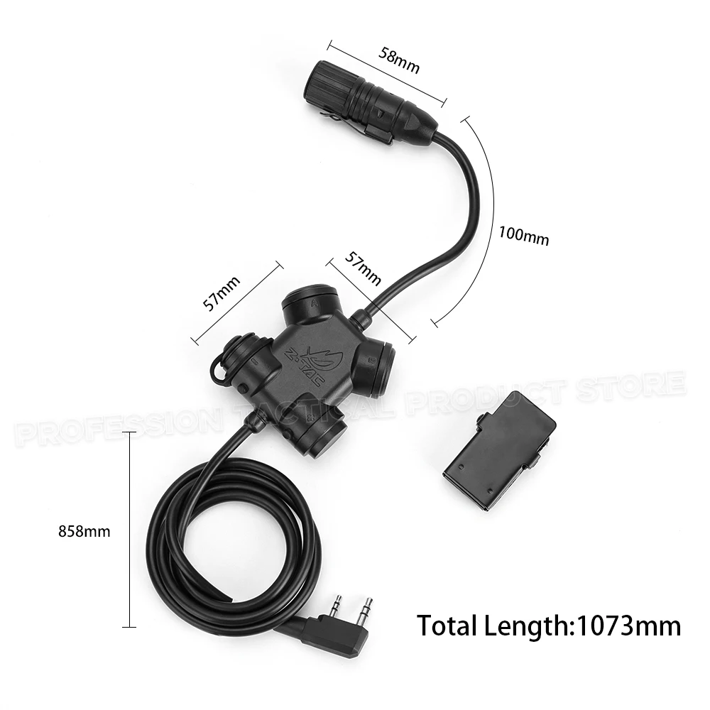 Z-TAC 전술 듀얼 PTT 단일 헤드폰 액세서리 Softai 7 유형 군사 Airsoft 헤드셋 사냥 슈팅 Baofeng