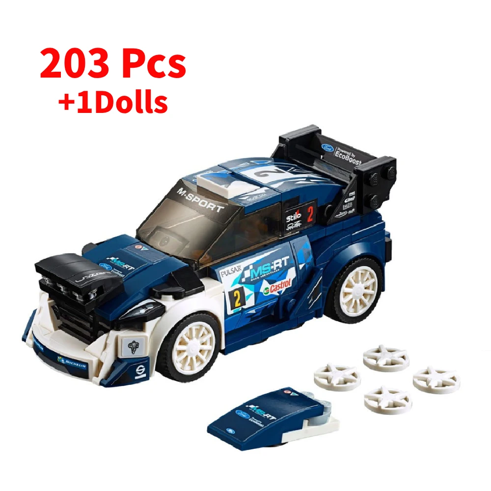 Limited Edition Speed Champions Fiesta M-Sport WRC 75885 Building Blocks Kit Model Moc Bricks Toys For Boys Gifts For Children