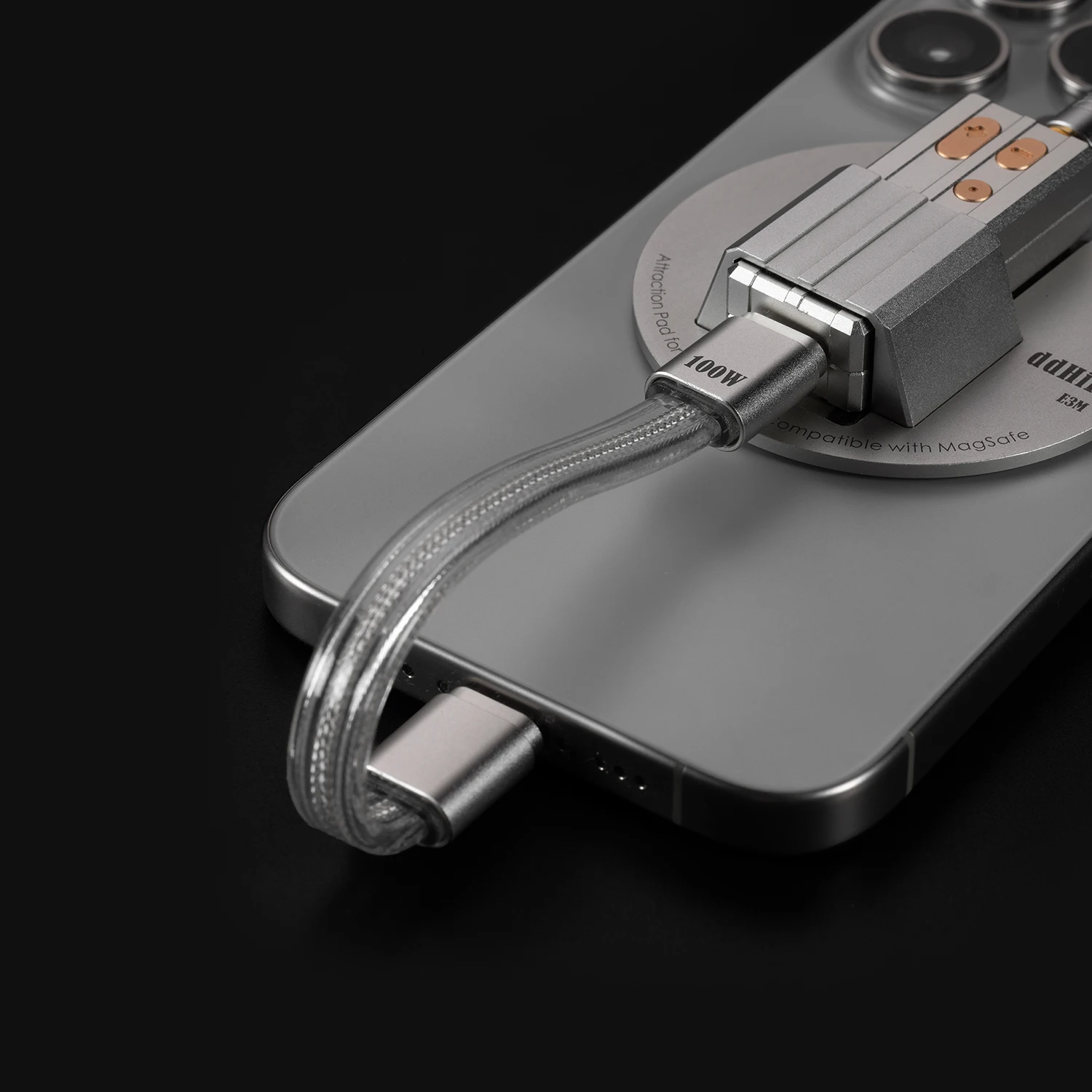 Kabel USB-C DD ddHiFi MD19S 100W do szybkiego ładowania, cienka wtyczka z aluminium, kompatybilny z DAC/AMP i urządzeniami mobilnymi — zdjęcie produktu 5