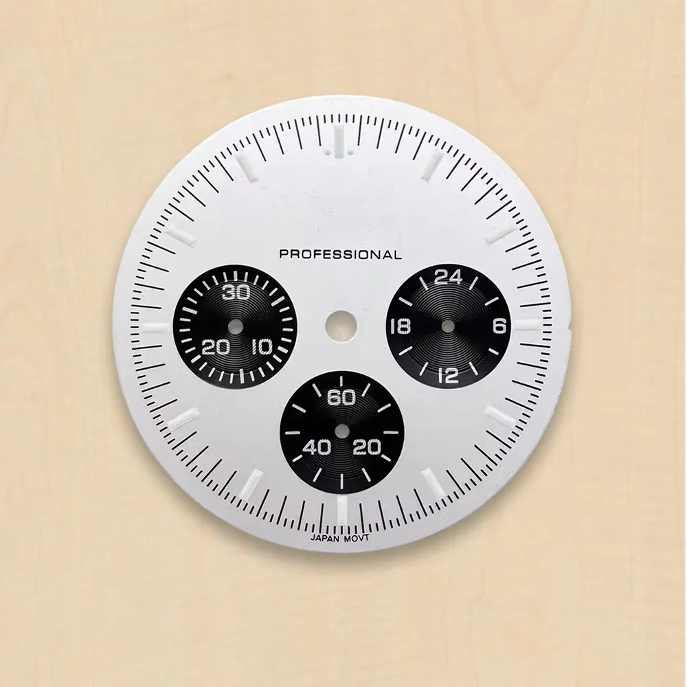 Green Luminous Speed High-Quality Dial 32.5mm S Dial Fit VK63 Movement 32.5MM vk63 Watch Modification Accessories - view 2