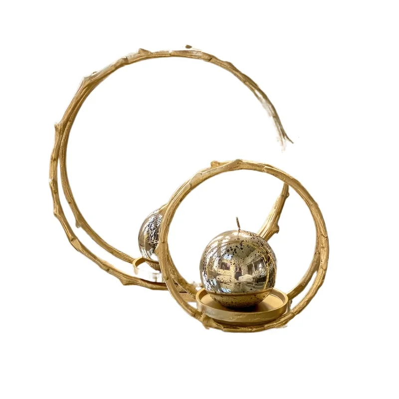 

Modern metal candlestick handmade retro tea lamp holder romantic candlestick home decoration wedding gift