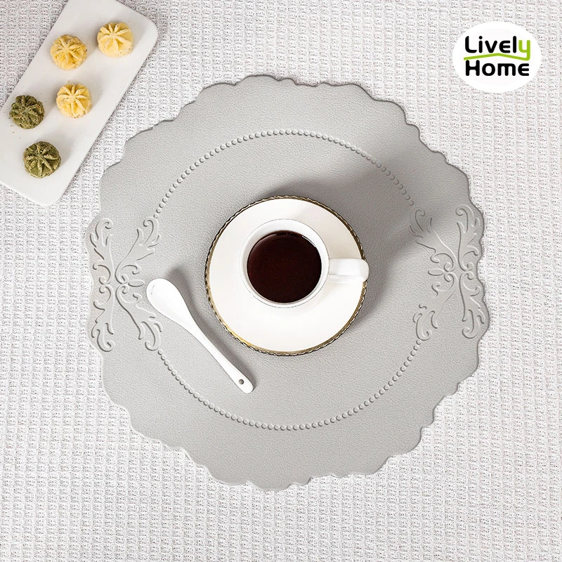 Leather Placemat Dining Table Mat Coaster Individual Tablecloth Dish Cup Plate Tableware Pad Modern Nordic Kitchen Accessories