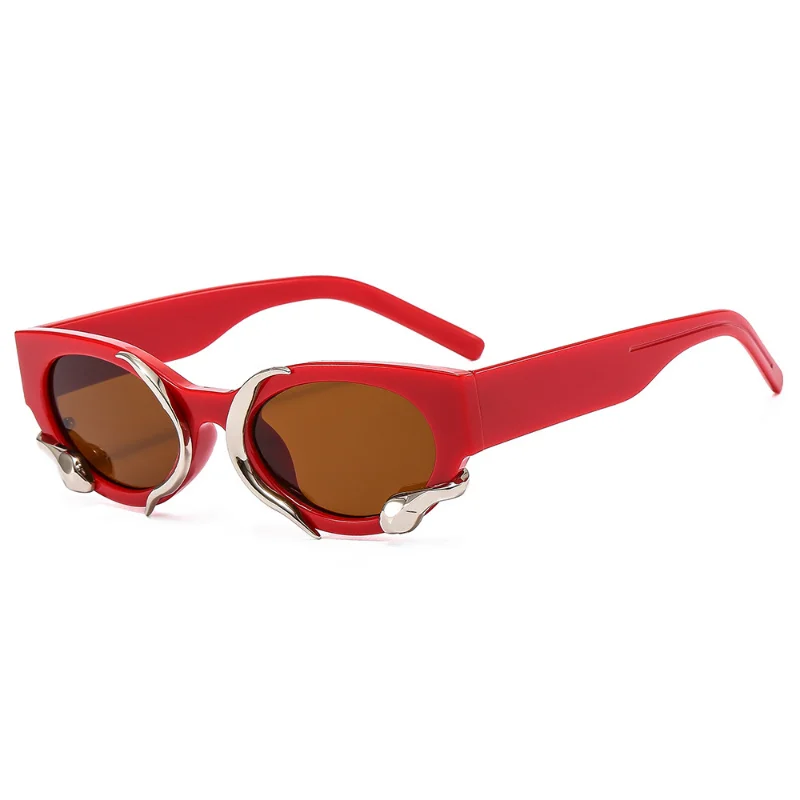 New Vintage Oval Sunglasses Women Brand Designer Sun Glasses Women/Men Cat Eye Retro Fashion Eyewear UV400 Gafas De Sol image 4