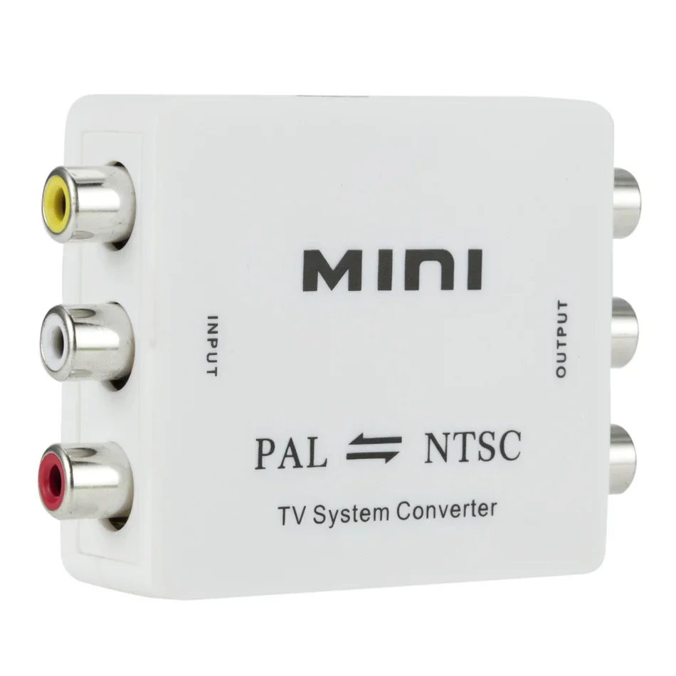 Mini PAL NTSC Bi-direction TV System Converter Switcher PAL to NTSC NTSC to PAL Dual-Way TV Composite Connection Converters