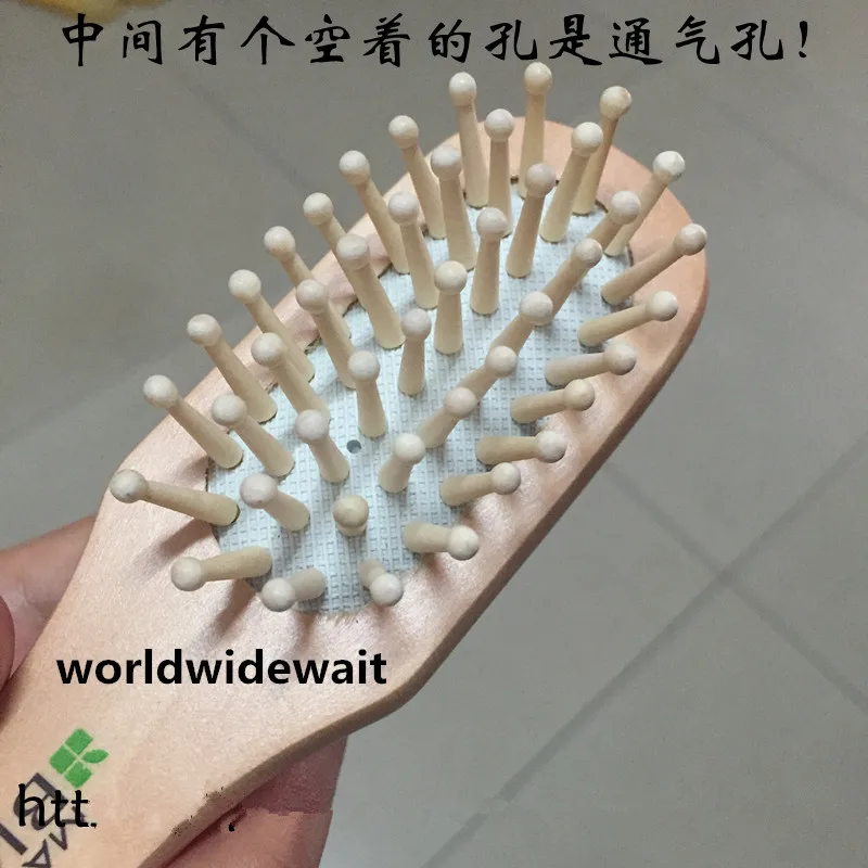 1PC Wood Mini Air Cushion Massage Comb