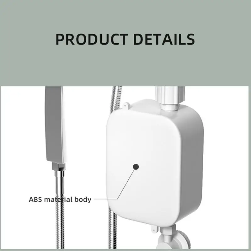 Instant Electric Tankless Hot Water Heater Remote Instantaneous Heating Tap Shower Machine LED Temperature Display Bathroom