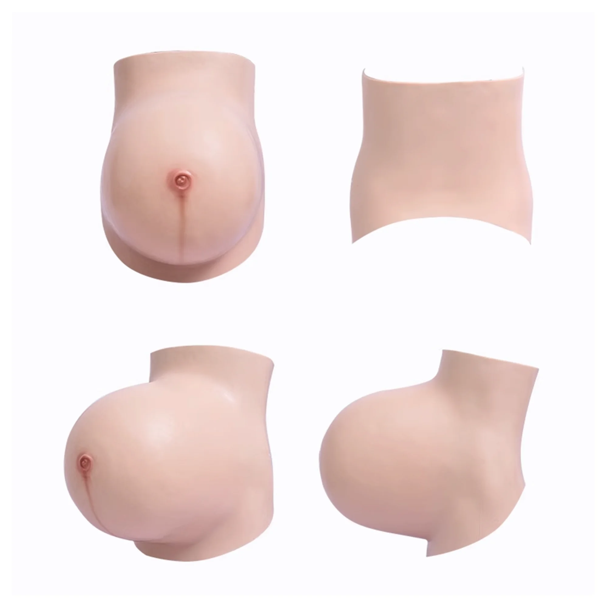 Zilasegy-Faux Ventre de Grossesse en Silicone pour Acteurs Masculins et Féminins, Oversize, Artificiel, Gros, Bébé, Enceinte, Énorme