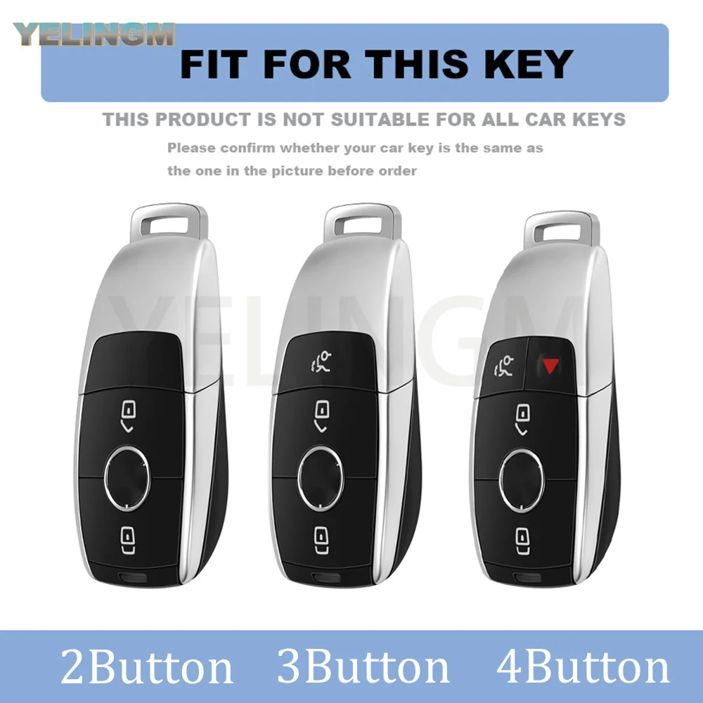 Transparent TPU For Mercedes Benz A C E S G Class GLC CLE CLA W177 W205 W213 W222 X167 AMG Car Key Cover Case Shell Fob Bag