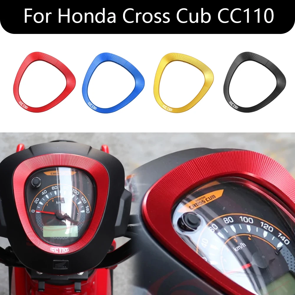 

For Honda CC110 Cross Cub CC 110 Motorcycle CNC Aluminum Key Shell Case Protective Cover Dashboard Instrument Frame Cover Trim