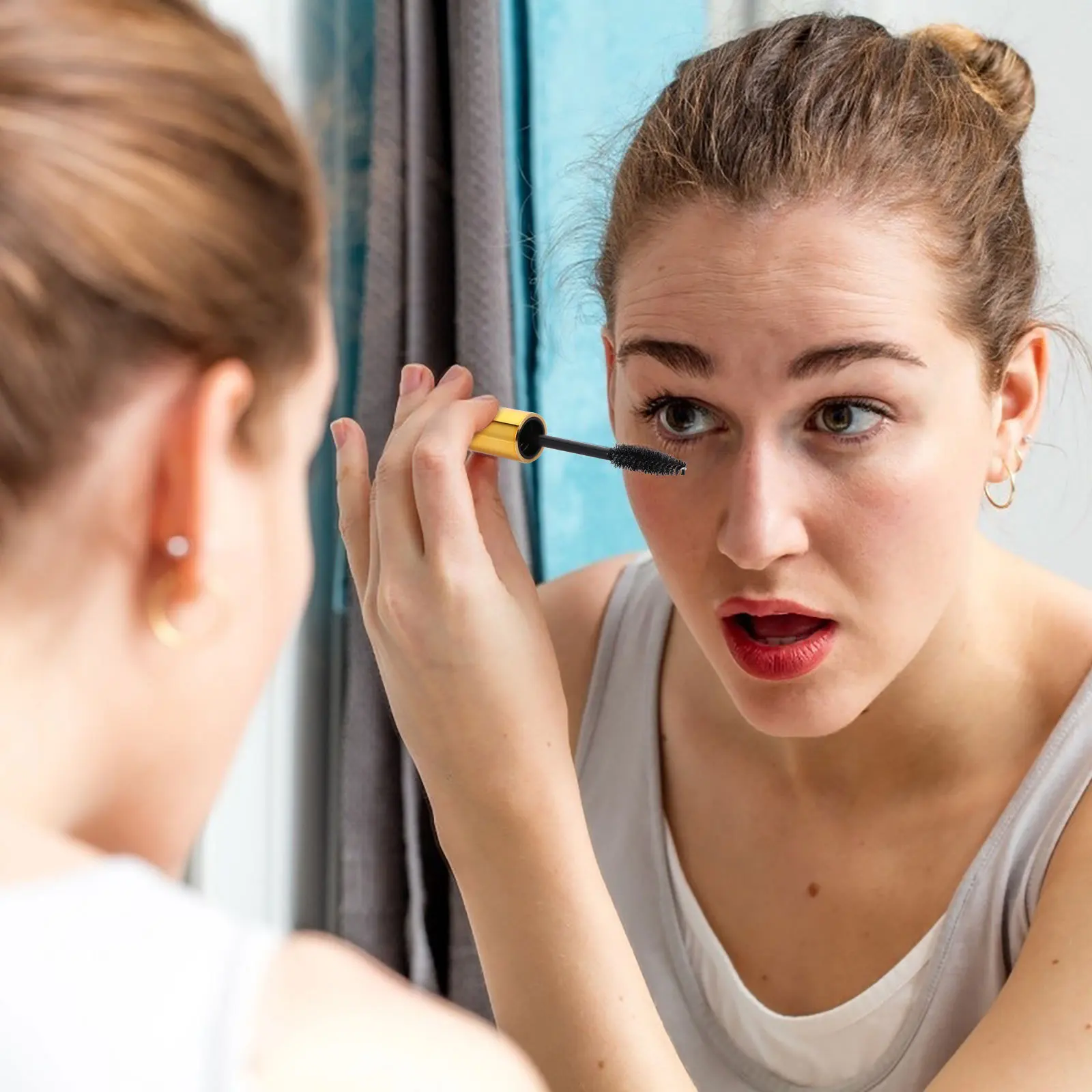 10 قطعة أنابيب ماسكارا لنمو الرموش زجاجات بلاستيكية شفافة قابلة لإعادة الملء حاويات تخزين المكياج أدوات فرشاة الرموش للسفر #1