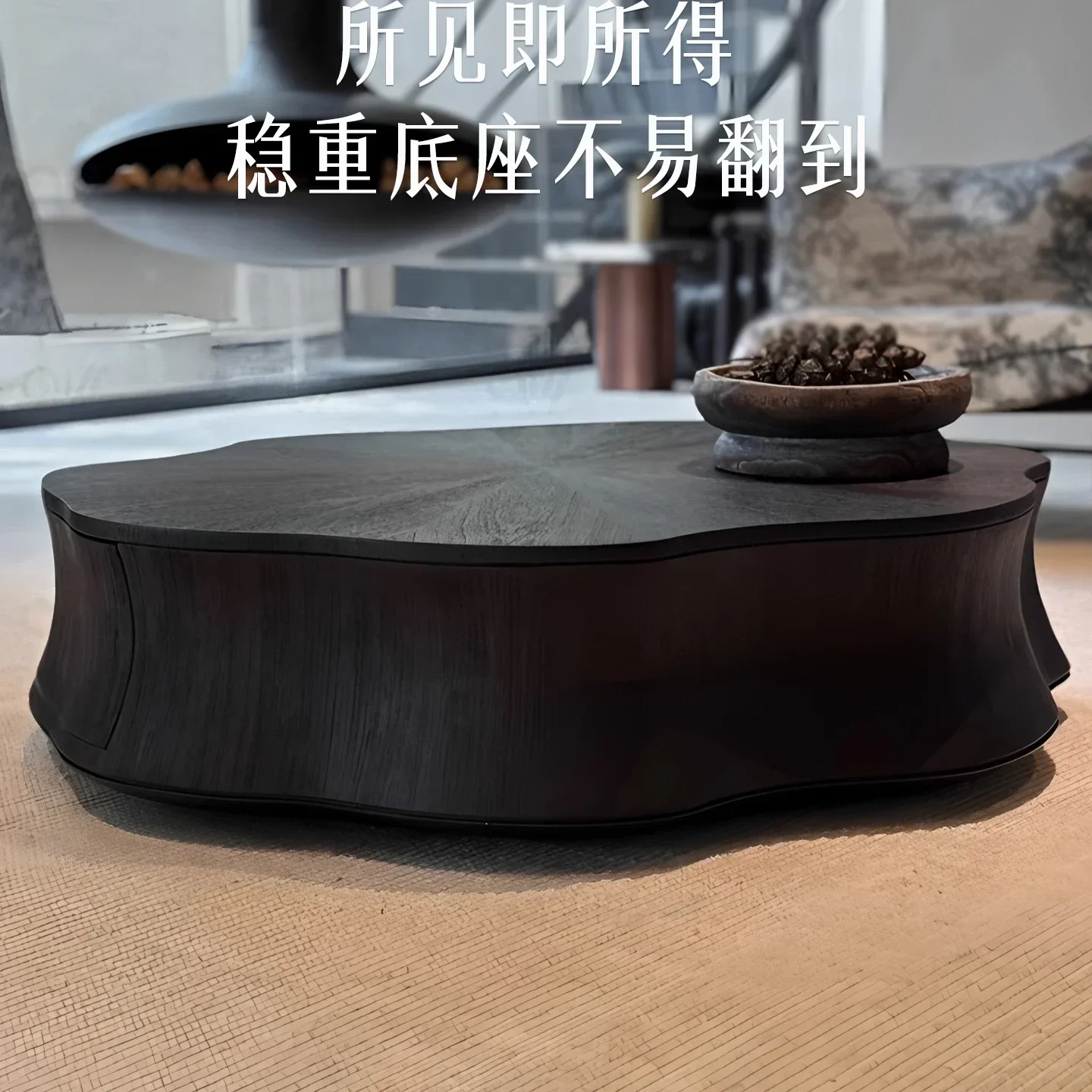 Italian minimalist special-shaped water lily coffee table living r oom home niche designer modern simple