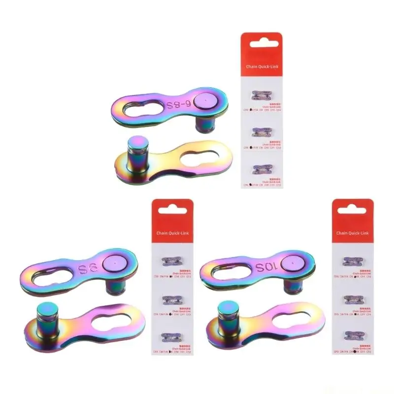 31BE 3 Twosomes Dynamic Cycle Chain Fasteners Aluminum Mixture Fast Release Smooth Turn Single Speed Cycling Gear