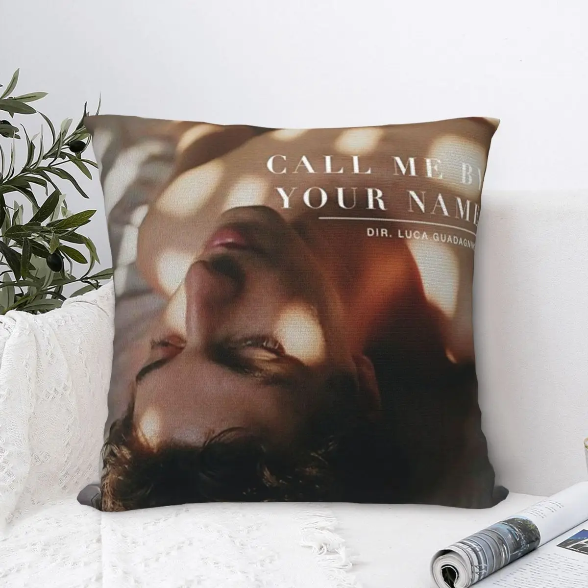 Call Me By Your Name Pillowcase Polyester Cushion Cover Decor Timothee Elio CMBYN Pillow Case Cover Seat Square 45*45cm