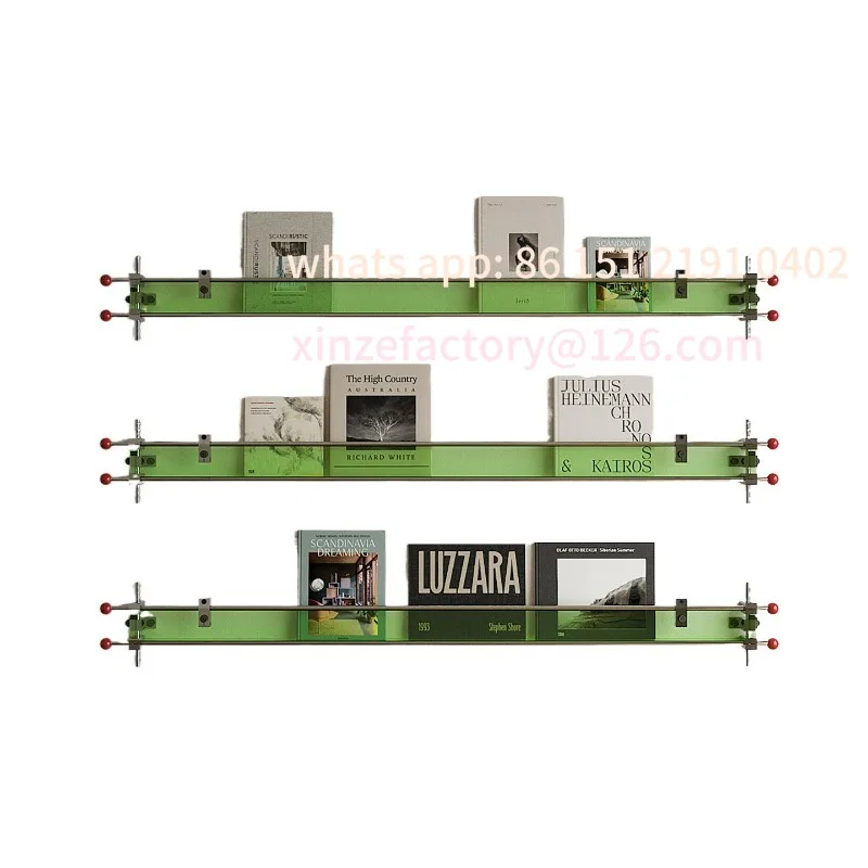 

Customizable Acrylic Optical Axis Magazine Rack Bauhaus Designer Background Wall Decoration Wall Storage Display Rack Book Rack