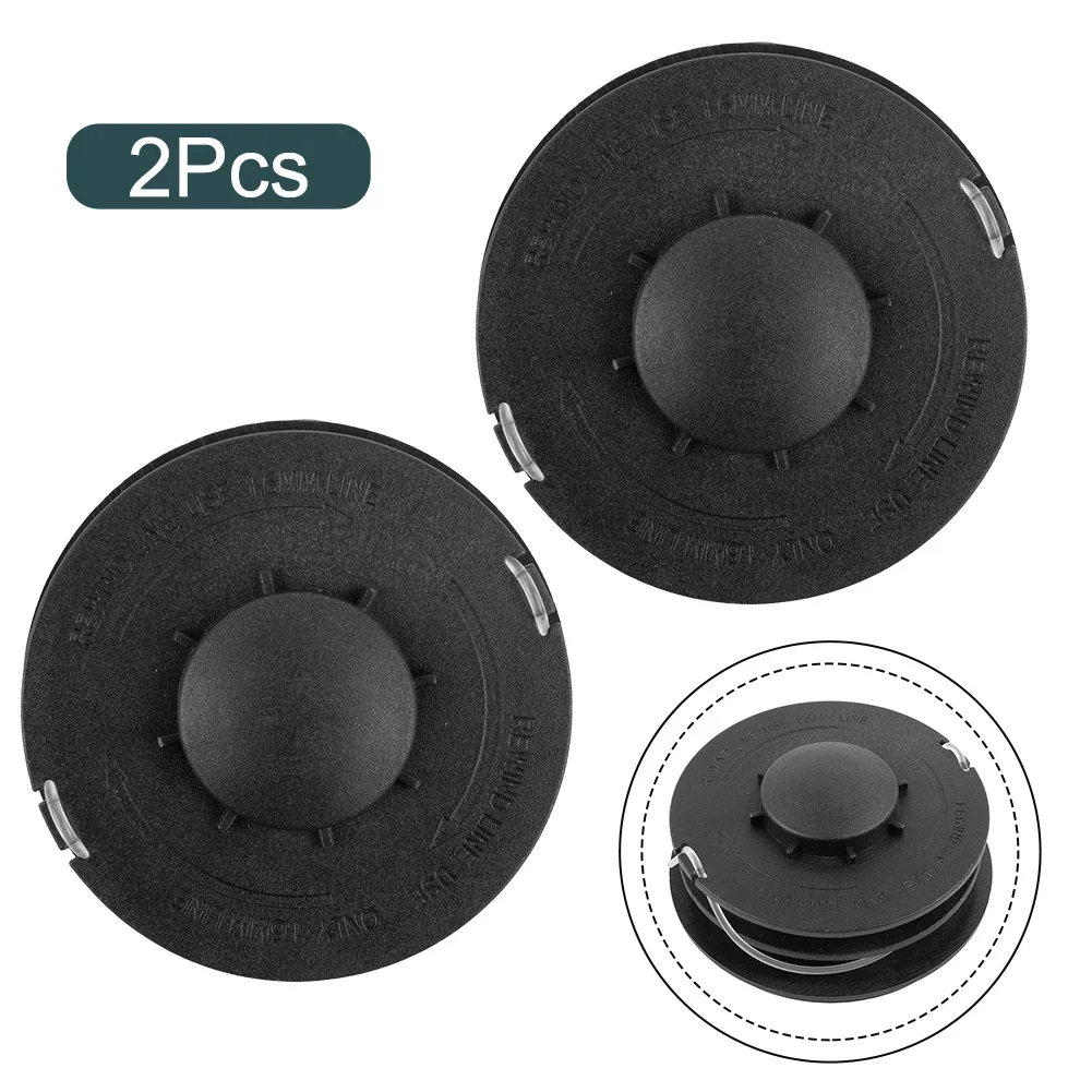 Replacement Trimmer Heads with Line for GC ET 4530 2 Pack 1.4mm Dual Line 10M Length Each for Efficient Lawn Care