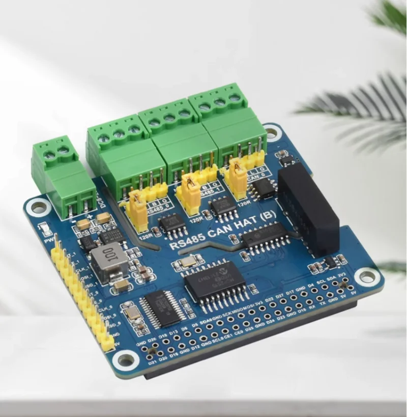 2-CH RS485 ＆ 1-CH CAN BUS Module HAT For Raspberry Pi 3 Model B 4 5 0 Zero 2 W