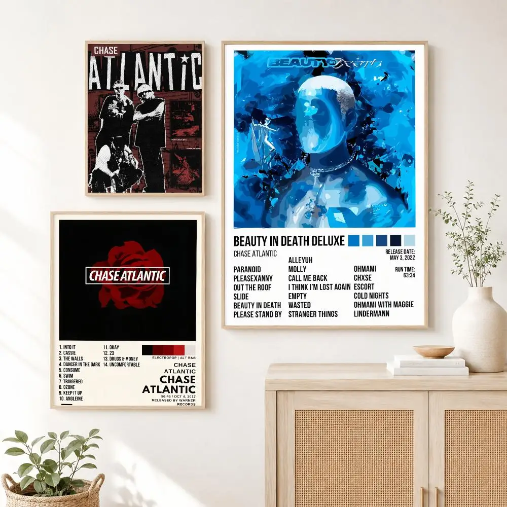 Pop Music C-Chase Atlantic Poster Self Adhesive Wall Art Decor for Bedroom Living Room Office Home Decor Gift