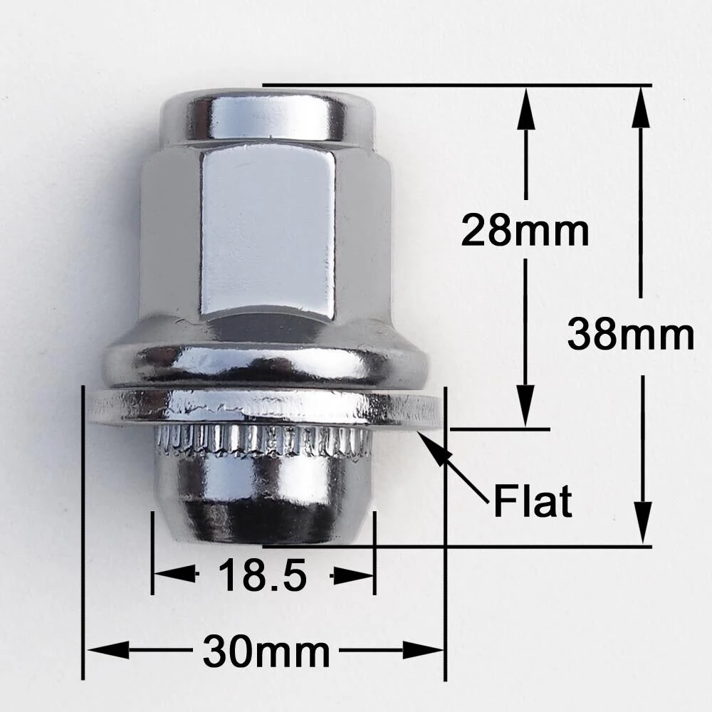 4x ALLOY WHEEL NUTS For JAGUAR XF XF-R XE (M12X1.5) CHROME LUG BOLT STUD SET