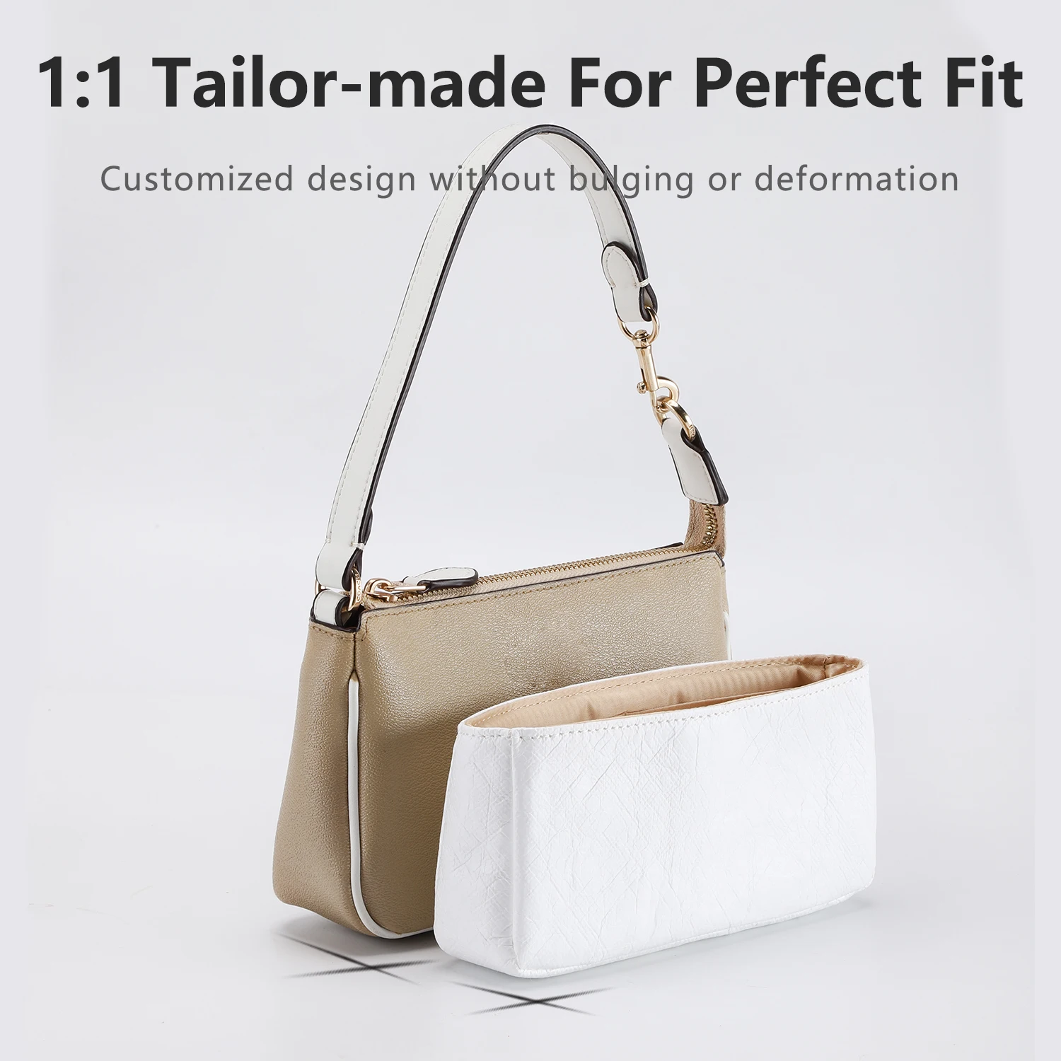 WUTA Dupont Paper Bag Organizer For Coach Nolita 19 Waterproof Handbag Inner Bag Insert Storage Bags Liner Bag Support Shaper