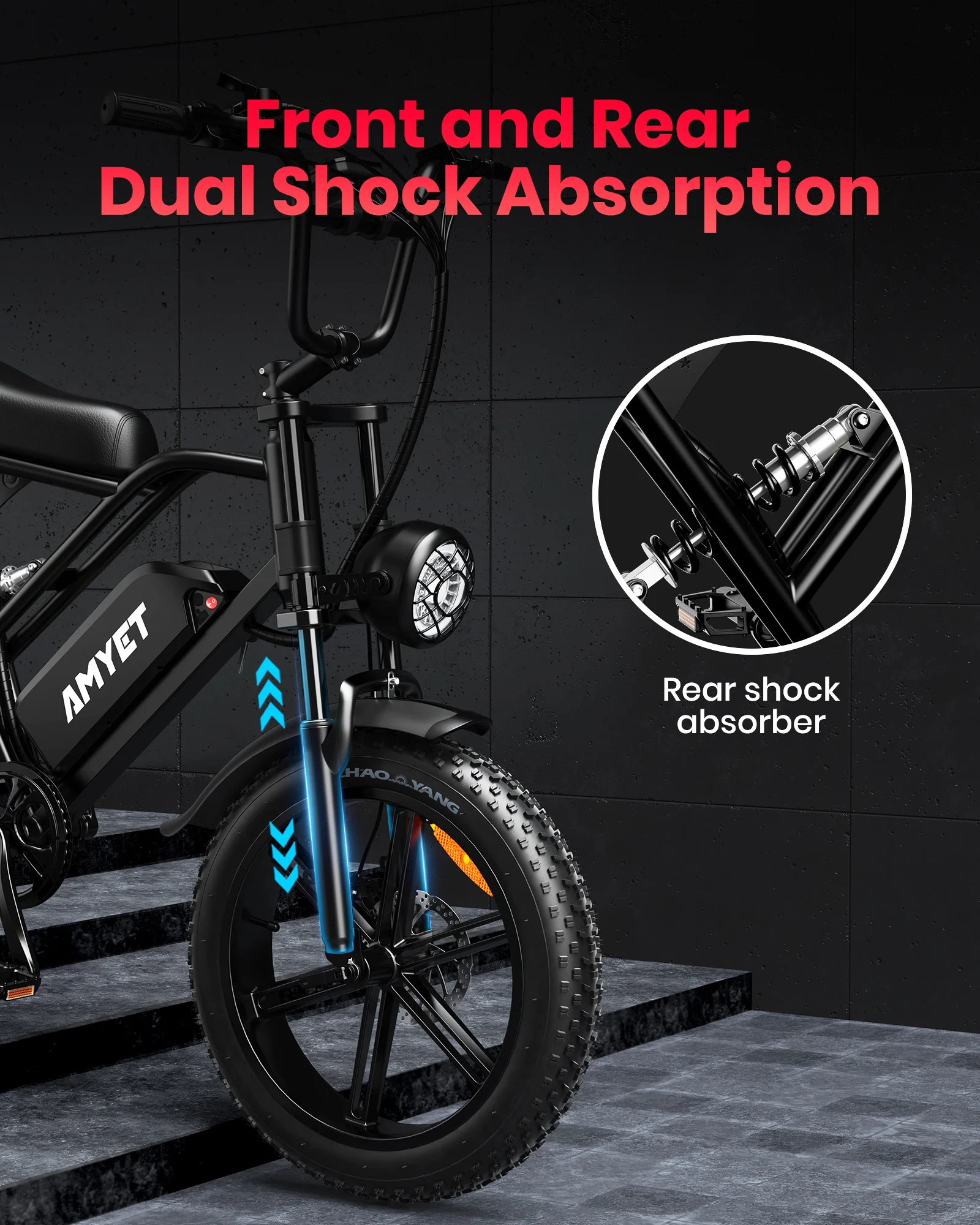 Amyet V9-G60 adultos bicicleta elétrica 1000w motor bicicleta 48v 20ah 20 Polegada pneu ebike elétrica e bicicletas mountain ciclomotor ebikes para homem