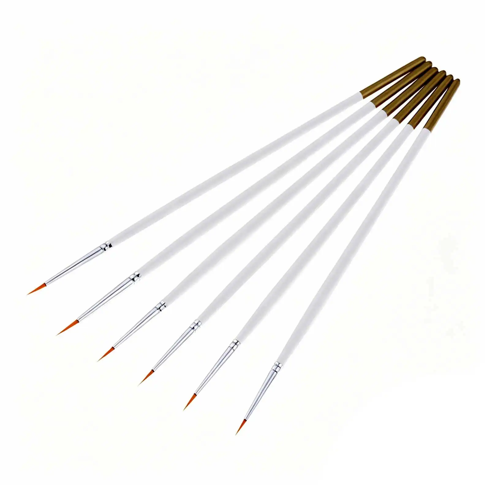 6 pcs Brush Set Art Painting Watercolor Oil Halloween Christmas New Year Nylon Hair Paint Brush Set Acrylic Paint Brush Set