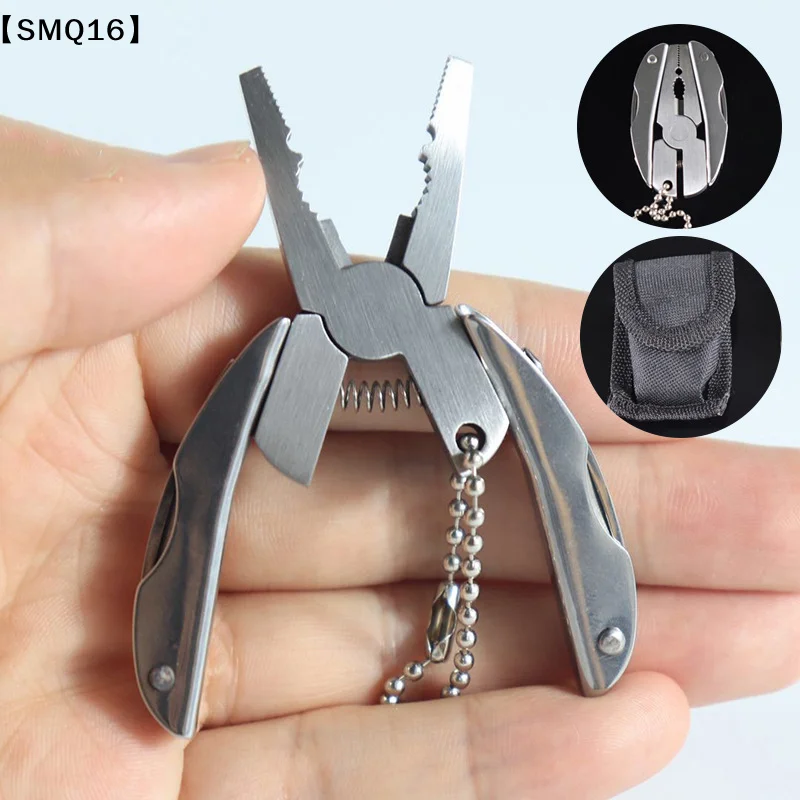 Stainless Steel Outdoor Portable Multitool Pliers Knife Keychain Screwdriver Multi Tools Mini Pliers Herramientas Tool【SMQ】
