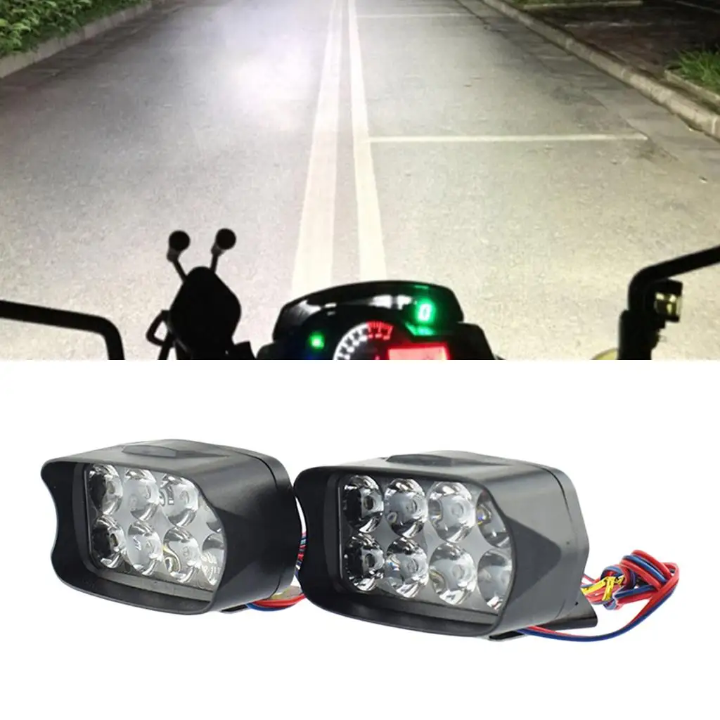 Motorcycle LED Auxiliary Lamps, Motorcycle Passing Lamps Driving Lamp Headlight 12V