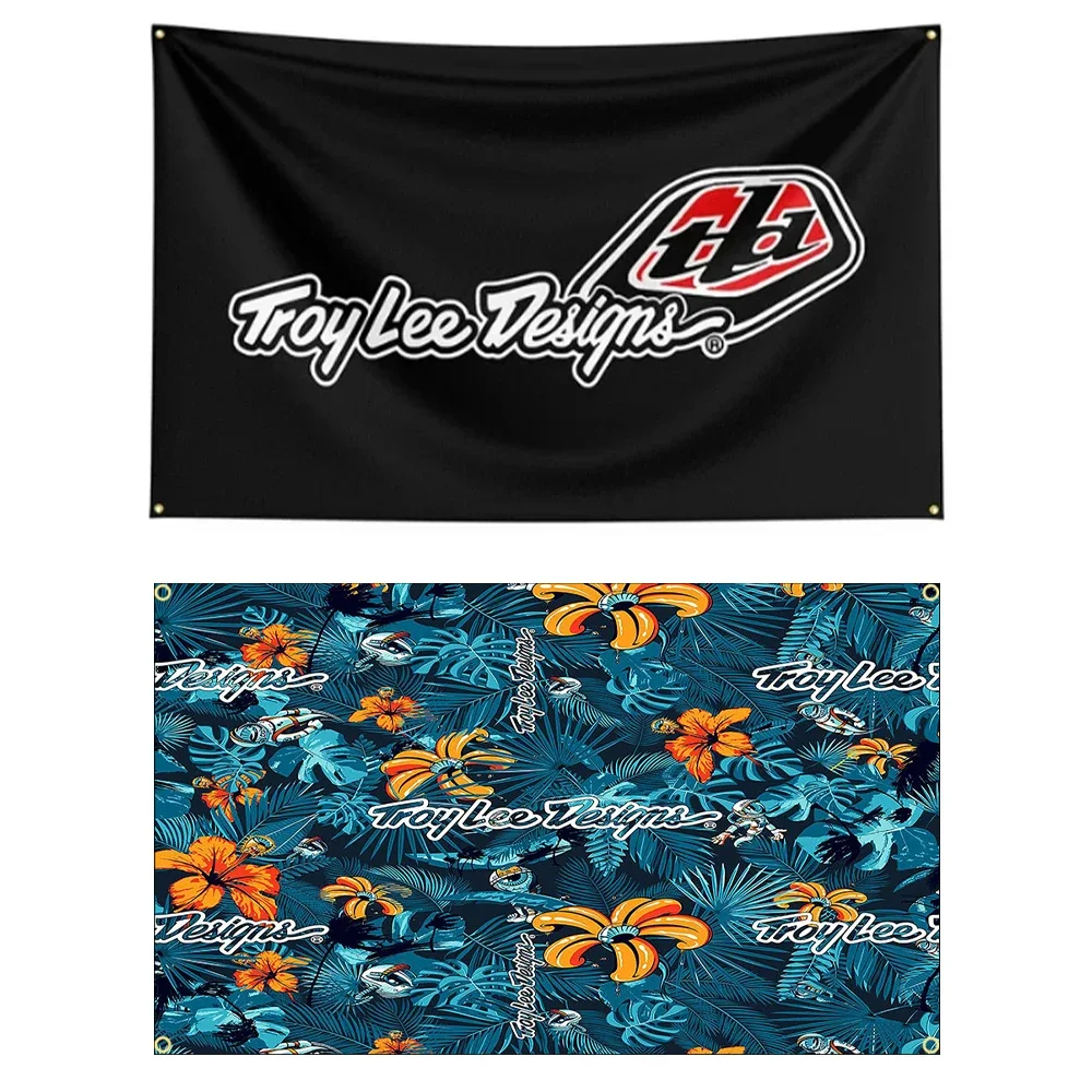 FLAGDOM 90x150CM 3X5FT Troy lee designs Flag Polyester Printed Racing Car Banner For Decor