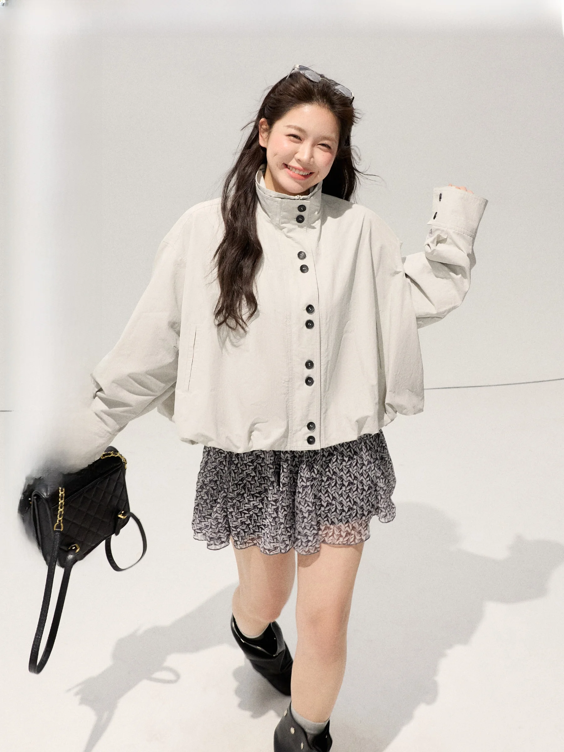 

Комплект из свободного топа с цветочным принтом и юбки больших размеров для работы от Jululook, весенний повседневный наряд, большой размер