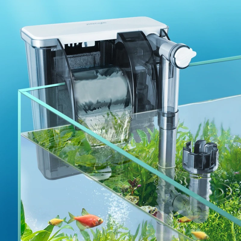 滝型水槽フィルター循環サイレント油膜除去水槽フィルター小型吊り下げフィルター金魚鉢フィルターシステム