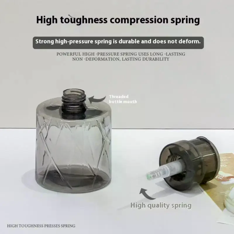 Dispenser per pompa vuota con serratura ricaricabile, detergente per manicure, contenitore per struccante, bottiglia per uso personale