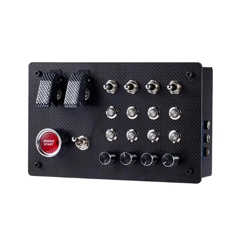 Y43A-Horizontal Button Box SIM Racing Control Box Simulator Multi-Function For Thrustmaster Simagic Fanatec