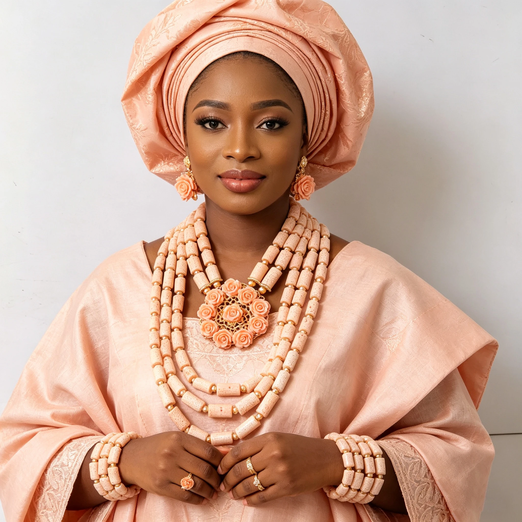 

New Nigerian Coral Bead Jewelry Set Wedding 2026