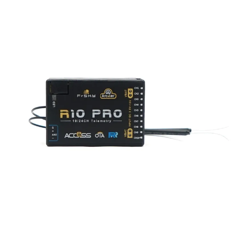 FrSky ARCHER R10 Pro OTA 2.4G 1024CH dostęp S.Port F.Port PWM SBUS pełny zakres telemetria odbiornik do zdalnie sterowanej Drone samolot