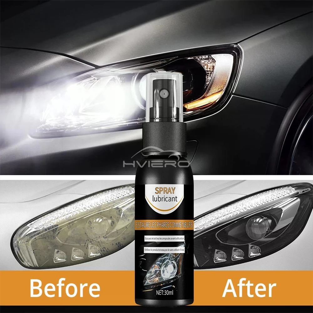 Car Headlight Polishing Agent Scratch Remover Repair Fluid  Maintenance Renewal Polish Clean Liquid Kit Auto Accessorie Cleaner