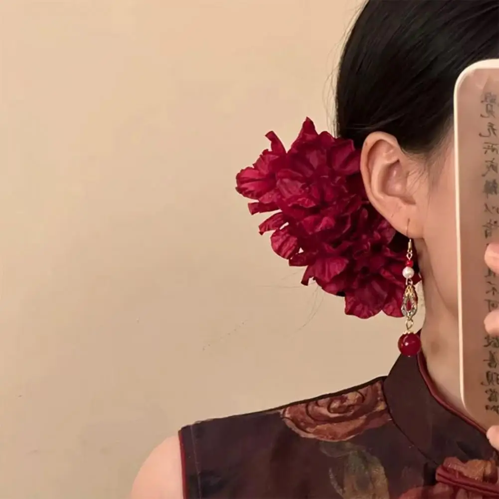 

Hairpin Gift Wedding Hair Clips Women Hair Stick Artificial Flower Hairpin Chinese Hairpin Headgear for Buns Hanfu Hair