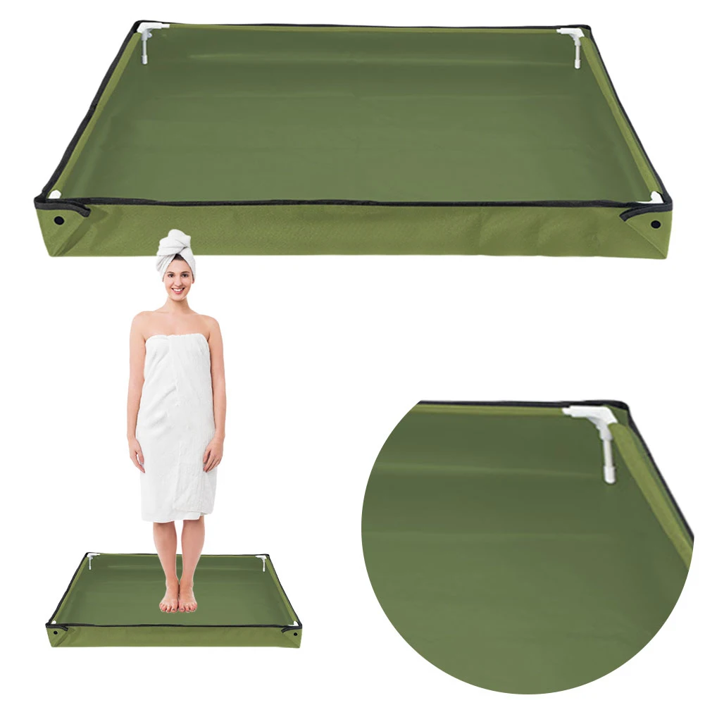 Portable Shower Pan Awning Shower Tray Pets Shower Basin Base for Camping Shower Beach Pet Bath