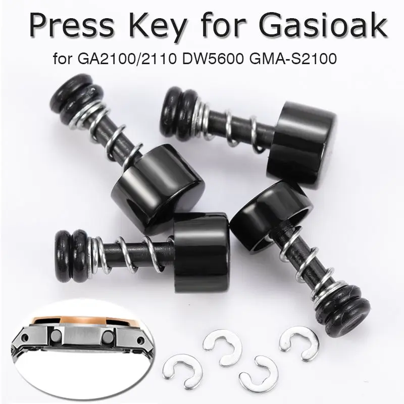 GA2100 GA2110 DIY Personality Press Key For Casio DW5600 DW-5600 GA-2100 GA-2110 GMA-S2100 Button Rotate Key Watch Accessories