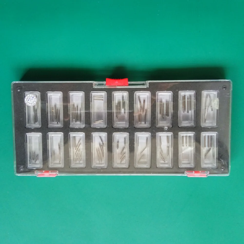 90PCS Screw Pins 0.8-1.4mm Thread For Rolex Watch Band Screws Pins Links 18 Sizes Assortment Box for Rolex Watchband Strap Parts