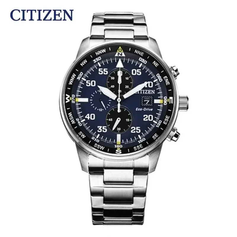 Brand Citizen Watch Men Fashion Luxury Brand Stainless Steel Dual Display Wristwatch Shockproof Business Leisure Quartz Watch