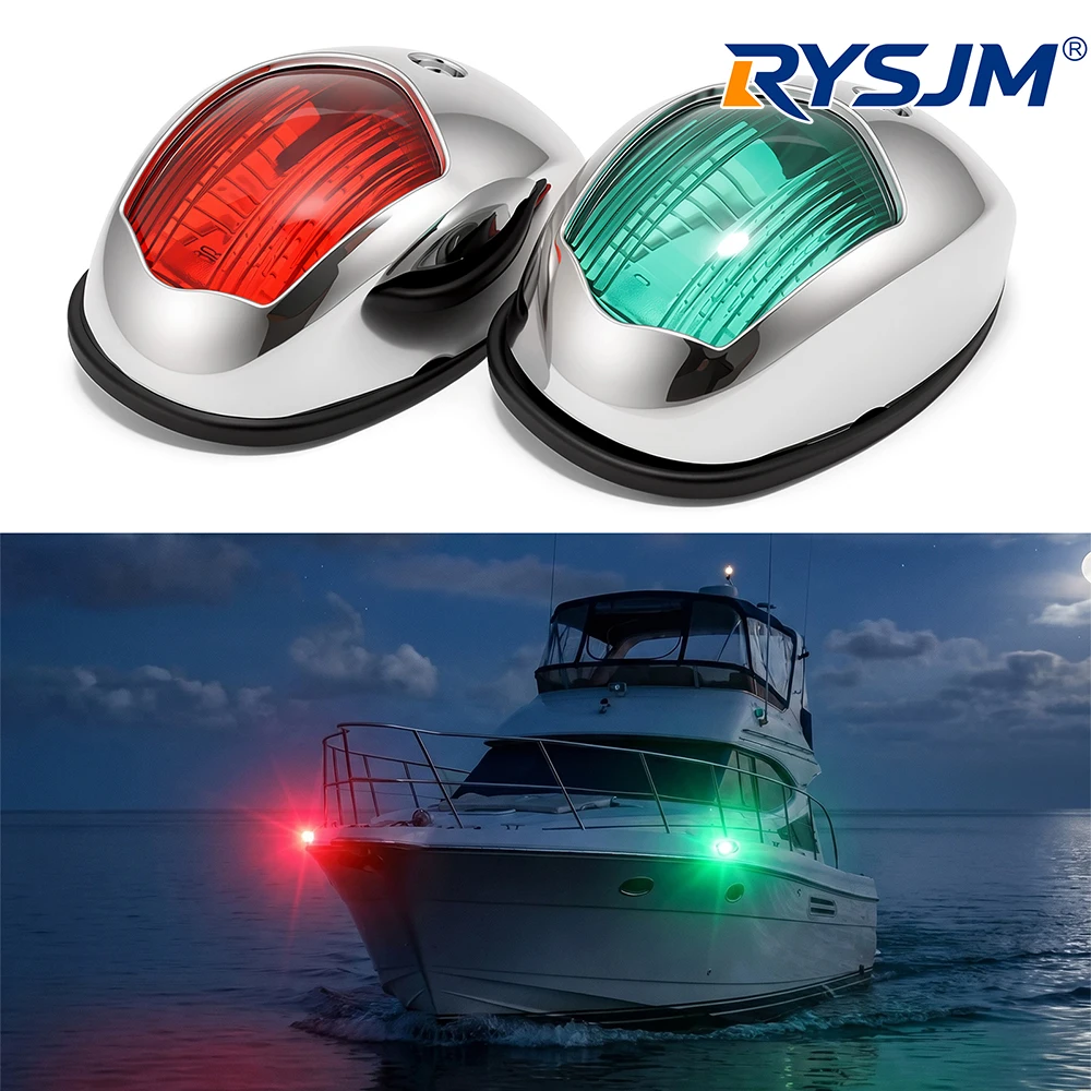 12V 24V Waterproof LED Marine Navigation Light Red Green Starboard Port Side Indicator For Marine Boat Yacht Truck Trailer Van