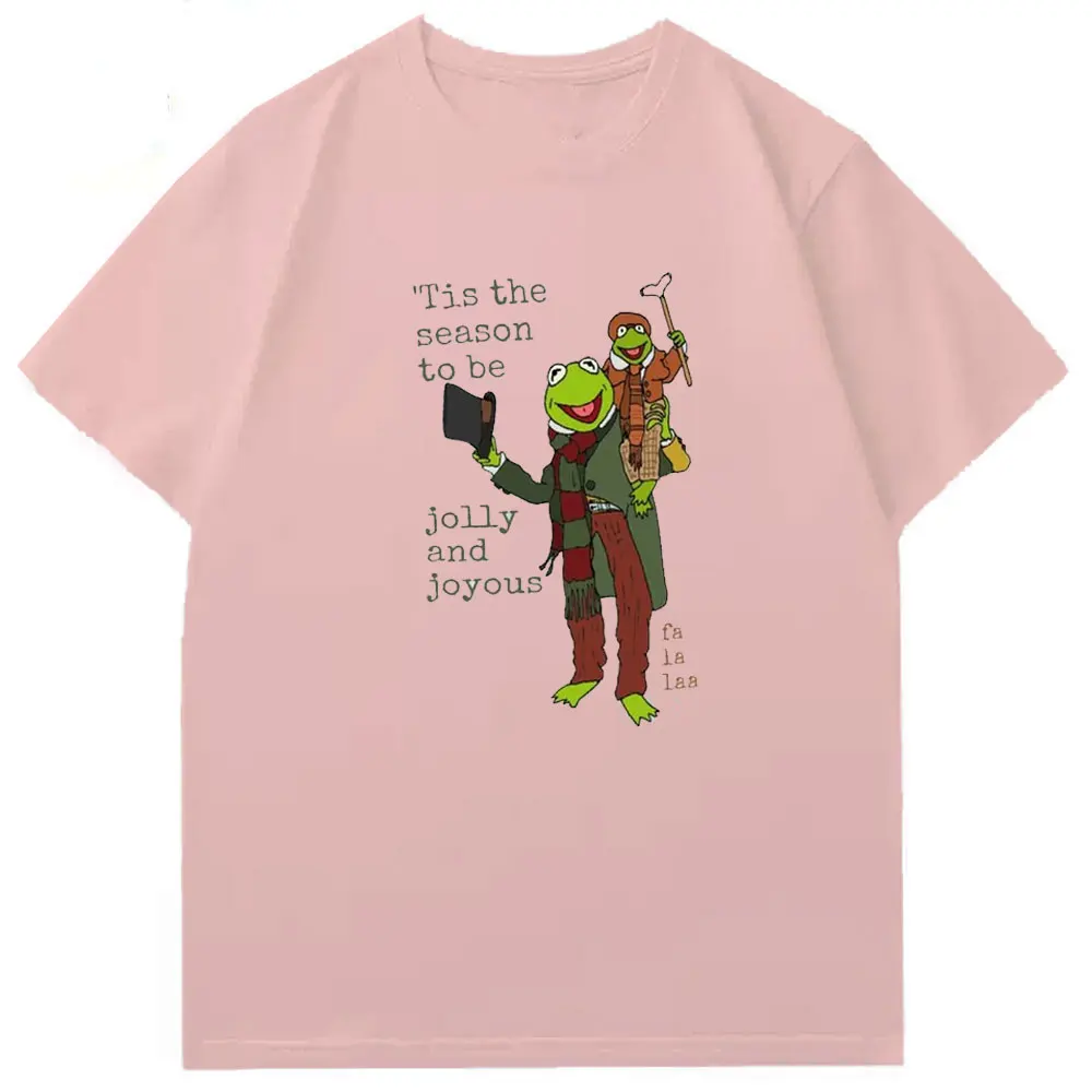 Muppet Christmas Carol - 'Tis The Season تي شيرت ثقيل الوزن تي شيرت للرجال مضحك جرافيك تي شيرت رجل وامرأة ملابس الشارع