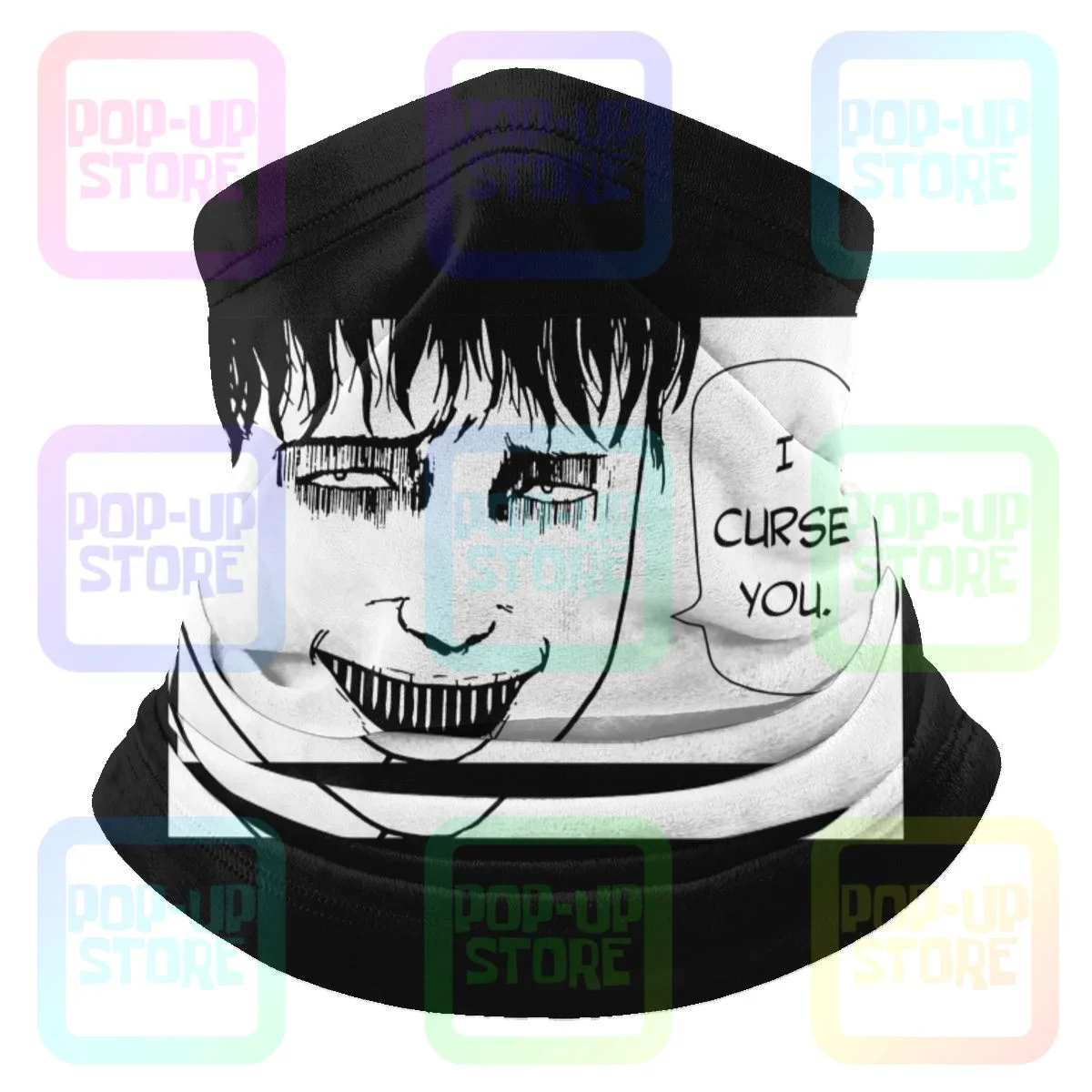 Souichi Tsujii,Junji Ito Uzumaki Horror Anime Microfiber Neck Gaiter Bandana Scarf Simple Fashion Summer Fishing