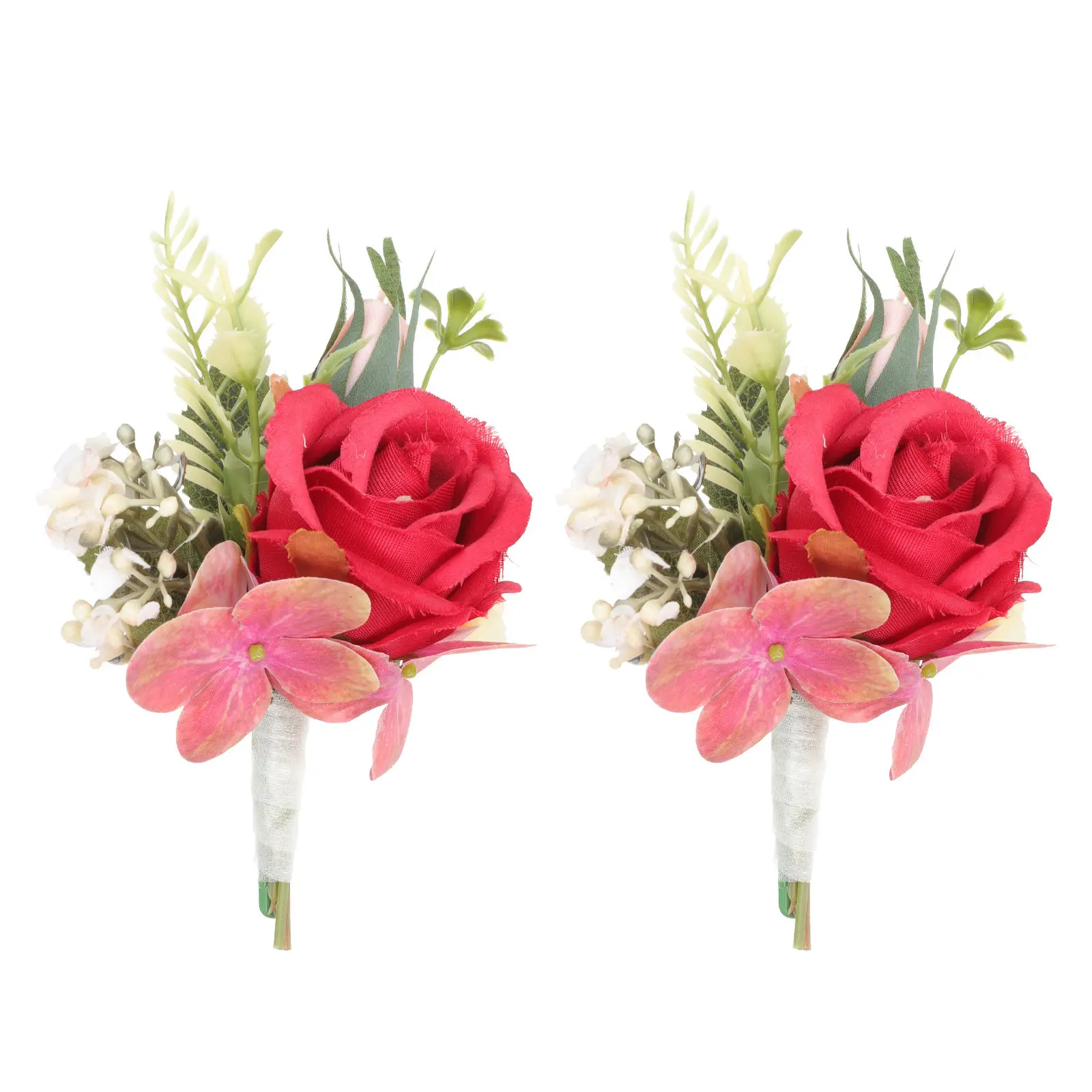 

2 шт. Искусственные цветочные корсажи для свадьбы, бутоньерки для мужчин, броши с имитацией цветов, креативные украшения для жениха