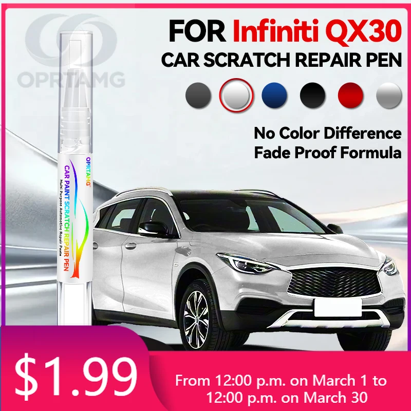 

Эксклюзивные инструменты для Infiniti QX30 2016-2019: Карандаш для ремонта краски H15, средство для удаления царапин, черный, белый, QAA серый, KAD красный, NBA B