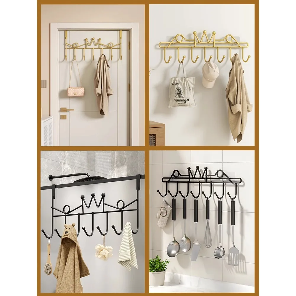 Hooks with strong adhesive, no marks or punctures. Dormitory hangers, kitchen and bedroom shelves, storage doors, clothes and ha